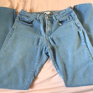 Forever 21 light blue skinny jeans